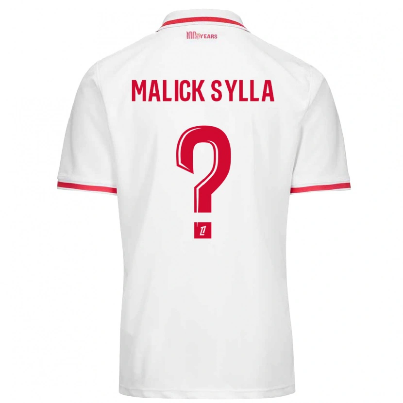 Danxen Heren Malick Sylla #0 Wit Rood Thuisshirt Thuistenue 2024/25 T-Shirt