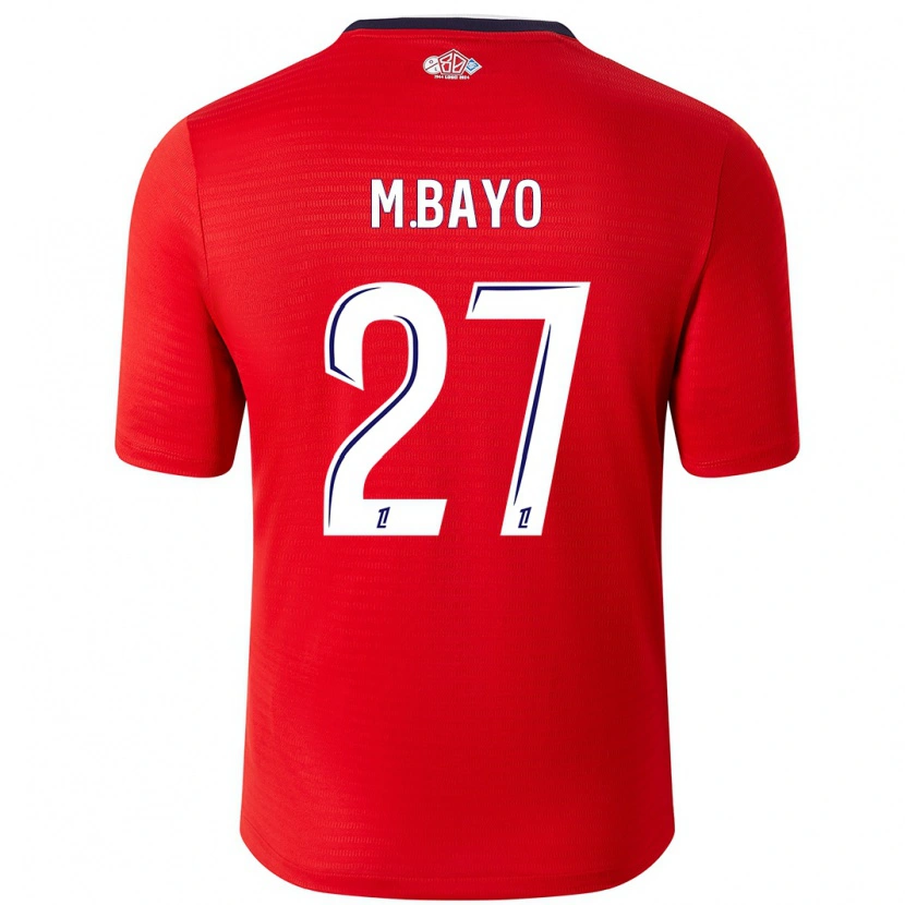 Danxen Heren Mohamed Bayo #27 Rood Wit Thuisshirt Thuistenue 2024/25 T-Shirt