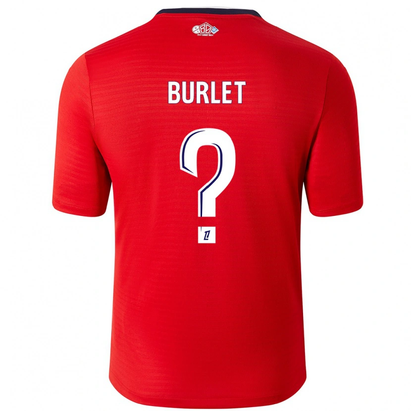 Danxen Heren Vincent Burlet #0 Rood Wit Thuisshirt Thuistenue 2024/25 T-Shirt