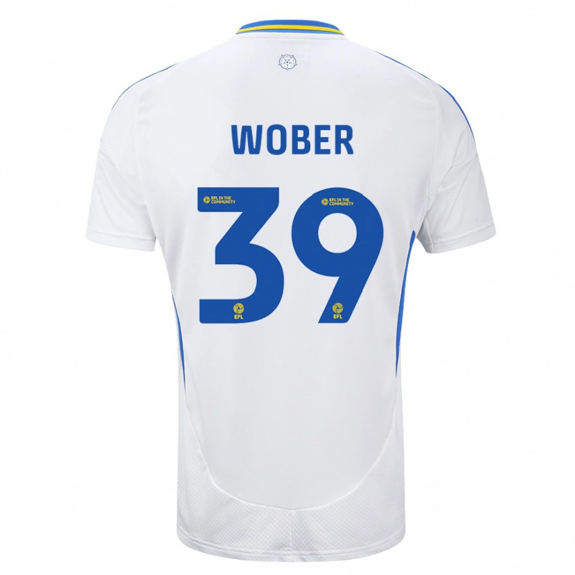 Danxen Heren Maximilian Wöber #39 Wit Blauw Thuisshirt Thuistenue 2024/25 T-Shirt