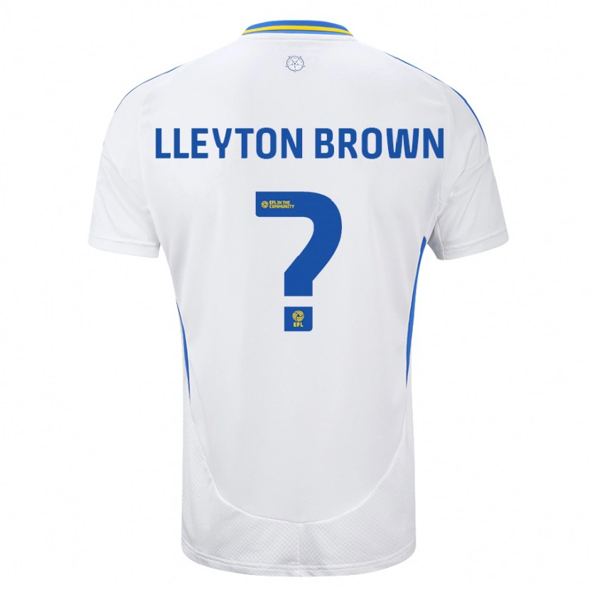 Danxen Heren Lleyton Brown #0 Wit Blauw Thuisshirt Thuistenue 2024/25 T-Shirt