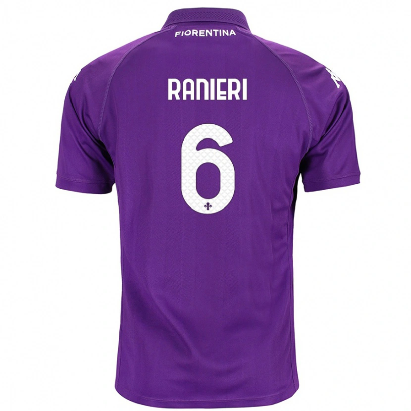 Danxen Heren Luca Ranieri #6 Paars Thuisshirt Thuistenue 2024/25 T-Shirt