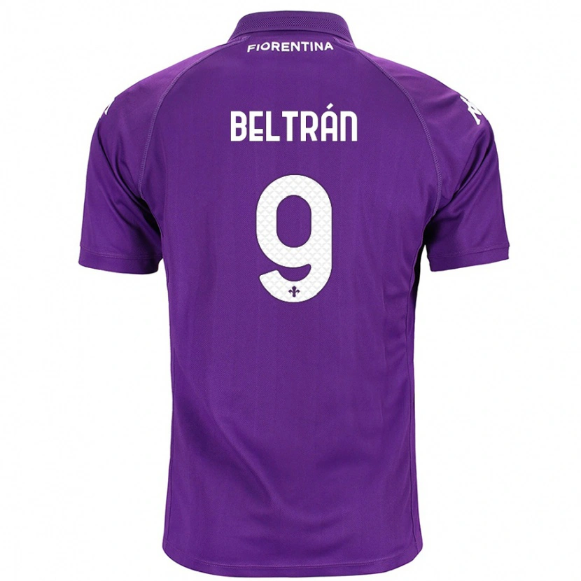 Danxen Heren Lucas Beltrán #9 Paars Thuisshirt Thuistenue 2024/25 T-Shirt