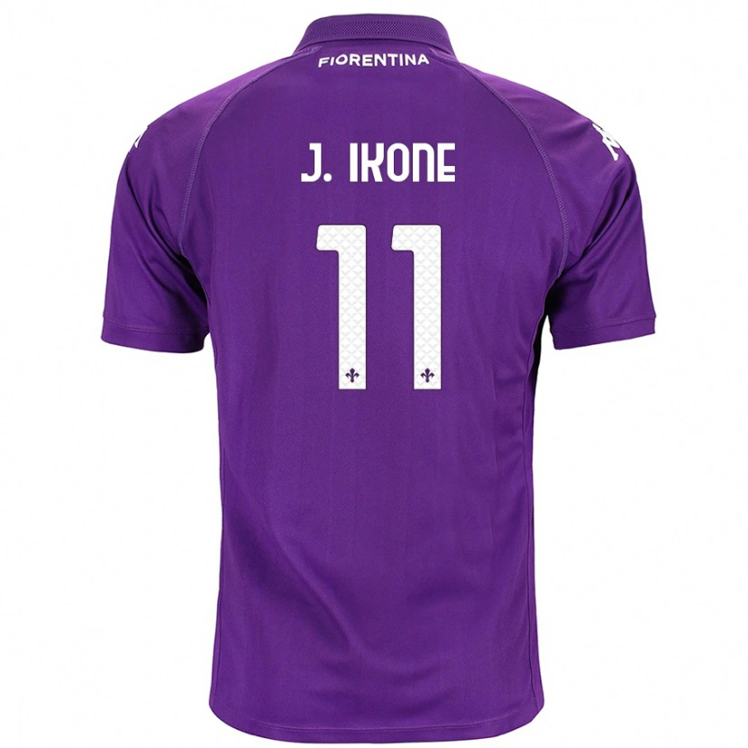 Danxen Heren Jonathan Ikoné #11 Paars Thuisshirt Thuistenue 2024/25 T-Shirt