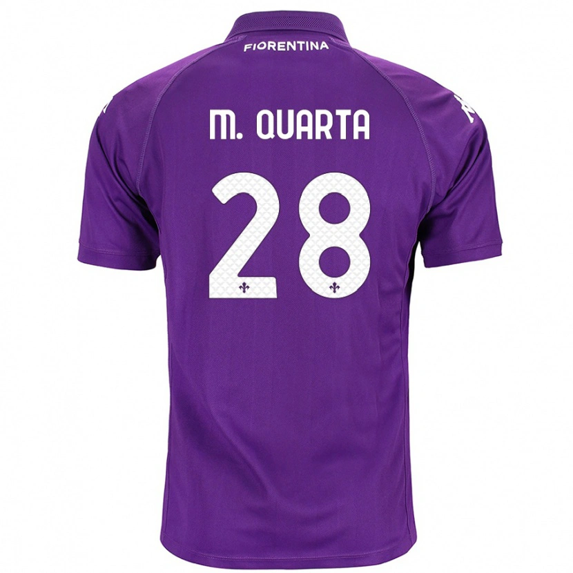 Danxen Heren Lucas Martínez Quarta #28 Paars Thuisshirt Thuistenue 2024/25 T-Shirt