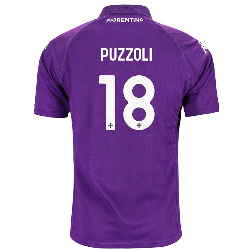 Danxen Heren Giorgio Puzzoli #18 Paars Thuisshirt Thuistenue 2024/25 T-Shirt