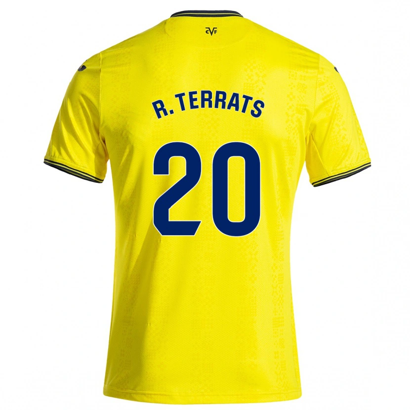 Danxen Heren Ramón Terrats #20 Geel Zwart Thuisshirt Thuistenue 2024/25 T-Shirt