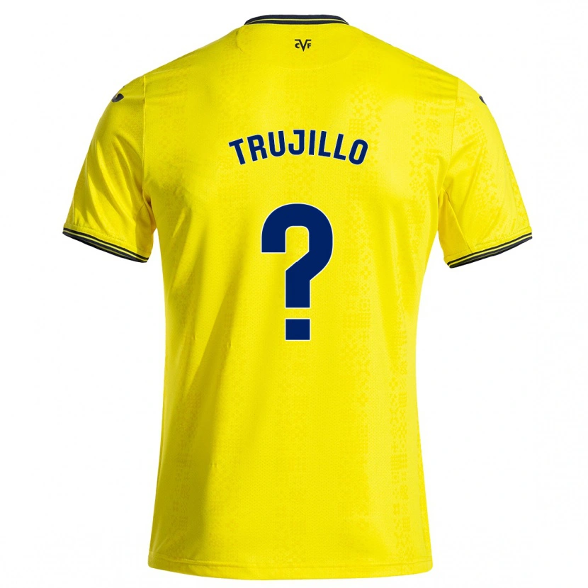 Danxen Heren Jairo Trujillo #0 Geel Zwart Thuisshirt Thuistenue 2024/25 T-Shirt