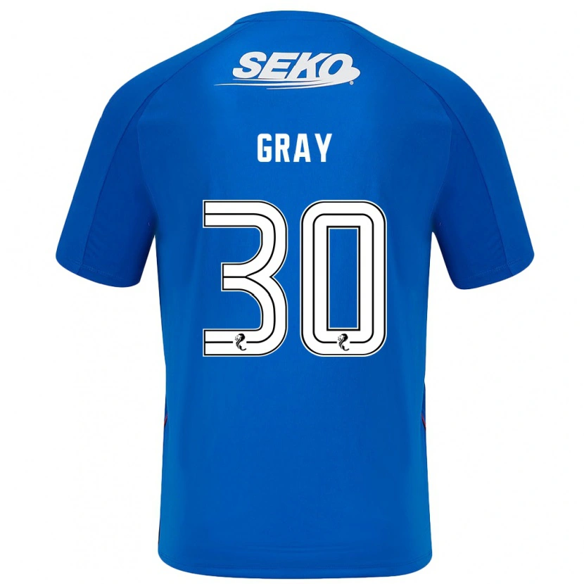 Danxen Heren Georgia Gray #30 Donkerblauw Thuisshirt Thuistenue 2024/25 T-Shirt