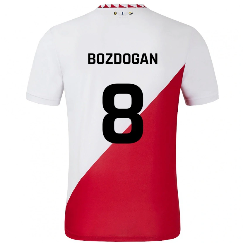 Danxen Heren Can Bozdogan #8 Wit Rood Thuisshirt Thuistenue 2024/25 T-Shirt