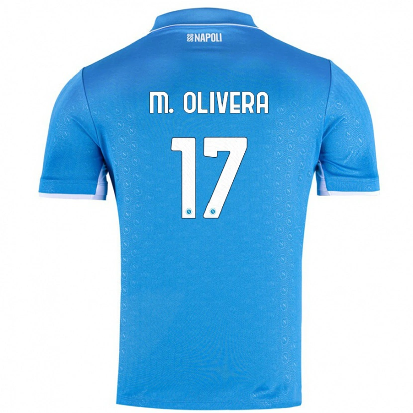 Danxen Heren Mathías Olivera #17 Hemelsblauw Thuisshirt Thuistenue 2024/25 T-Shirt