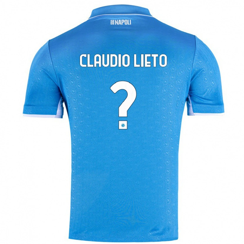 Danxen Heren Claudio Lieto #0 Hemelsblauw Thuisshirt Thuistenue 2024/25 T-Shirt