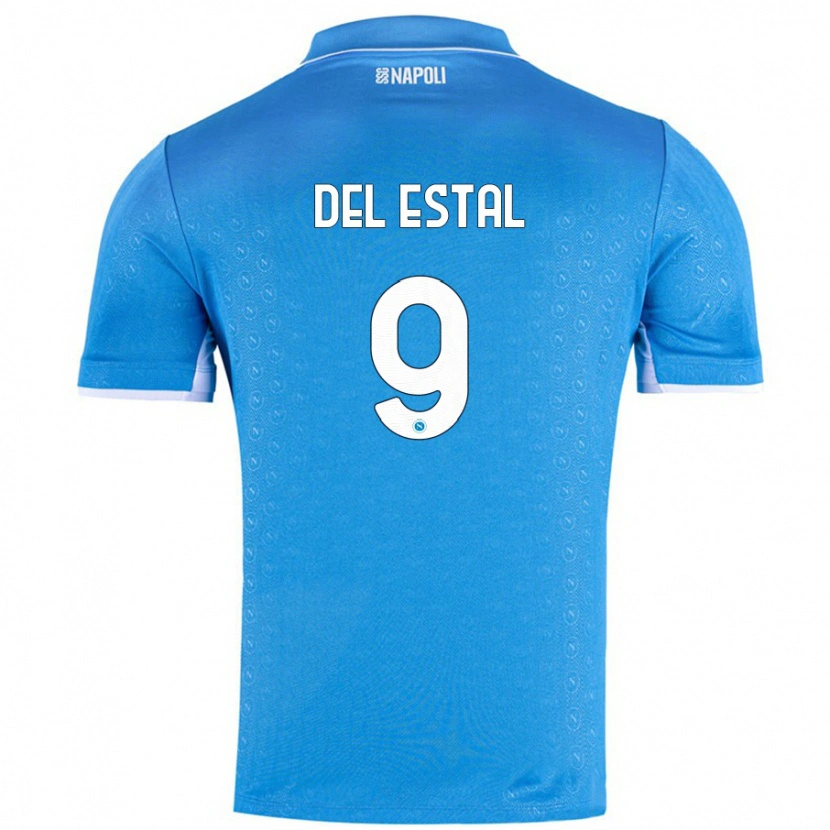 Danxen Heren Eli Del Estal #9 Hemelsblauw Thuisshirt Thuistenue 2024/25 T-Shirt