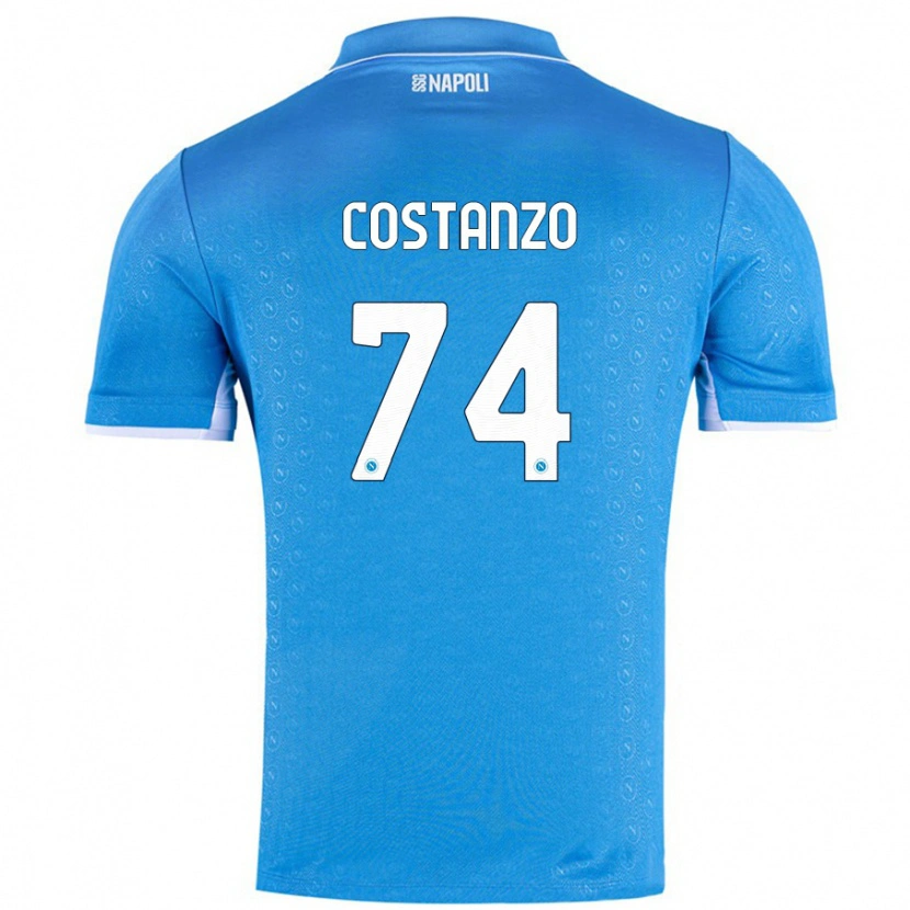 Danxen Heren Davide Costanzo #74 Hemelsblauw Thuisshirt Thuistenue 2024/25 T-Shirt