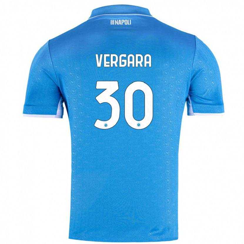 Danxen Heren Antonio Vergara #30 Hemelsblauw Thuisshirt Thuistenue 2024/25 T-Shirt