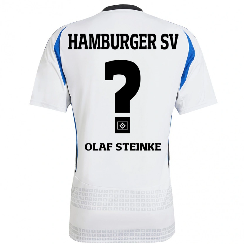 Danxen Heren Eric Olaf Steinke #0 Wit Blauw Thuisshirt Thuistenue 2024/25 T-Shirt