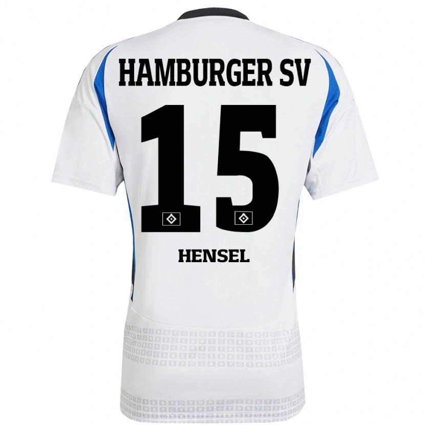 Danxen Heren Janoah Hensel #15 Wit Blauw Thuisshirt Thuistenue 2024/25 T-Shirt