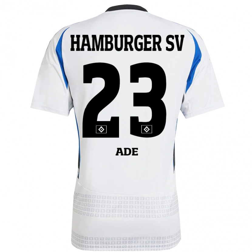 Danxen Heren Jeremy Ade #23 Wit Blauw Thuisshirt Thuistenue 2024/25 T-Shirt