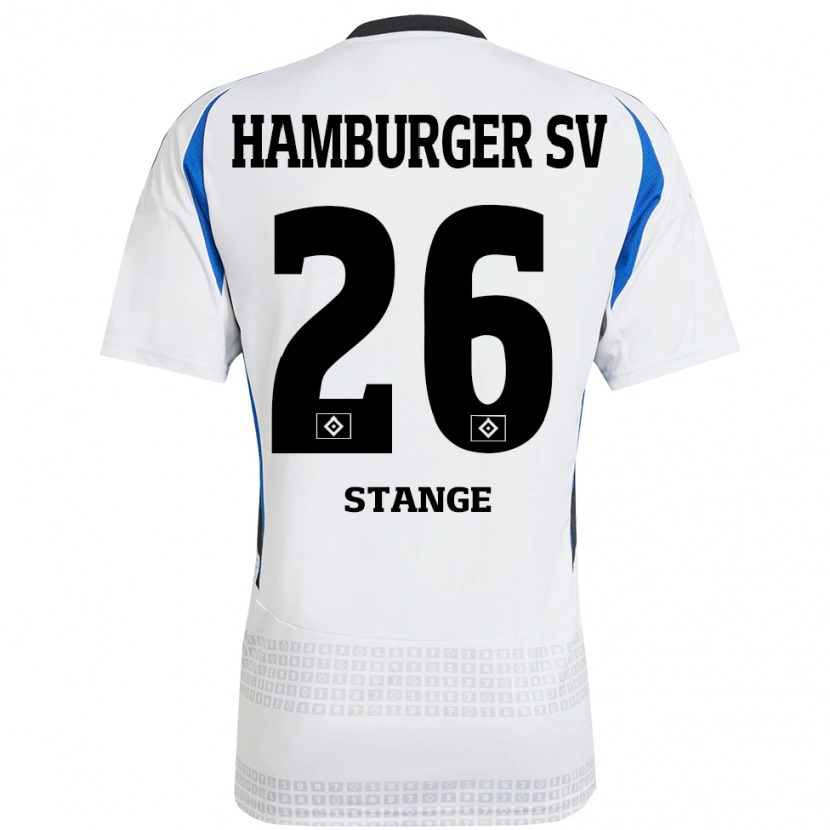 Danxen Heren Otto Stange #26 Wit Blauw Thuisshirt Thuistenue 2024/25 T-Shirt