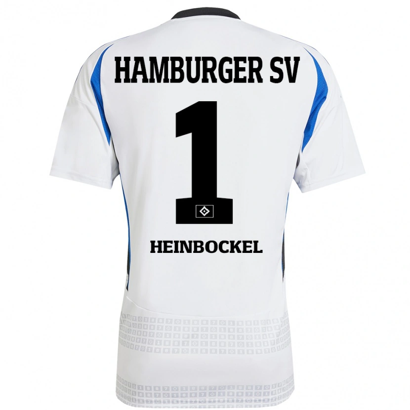 Danxen Heren Simon Heinbockel #1 Wit Blauw Thuisshirt Thuistenue 2024/25 T-Shirt