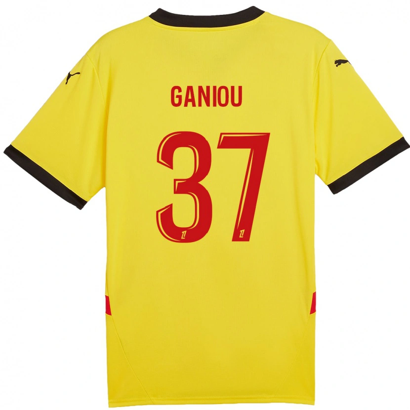 Danxen Heren Ismaëlo Ganiou #37 Geel Rood Thuisshirt Thuistenue 2024/25 T-Shirt