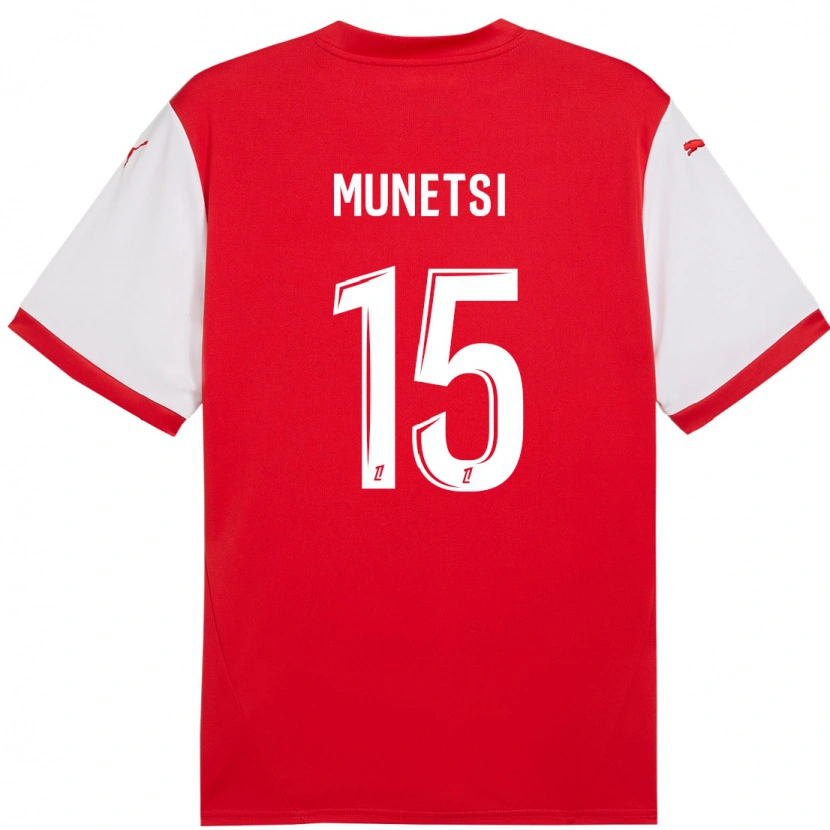 Danxen Heren Marshall Munetsi #15 Rood Wit Thuisshirt Thuistenue 2024/25 T-Shirt