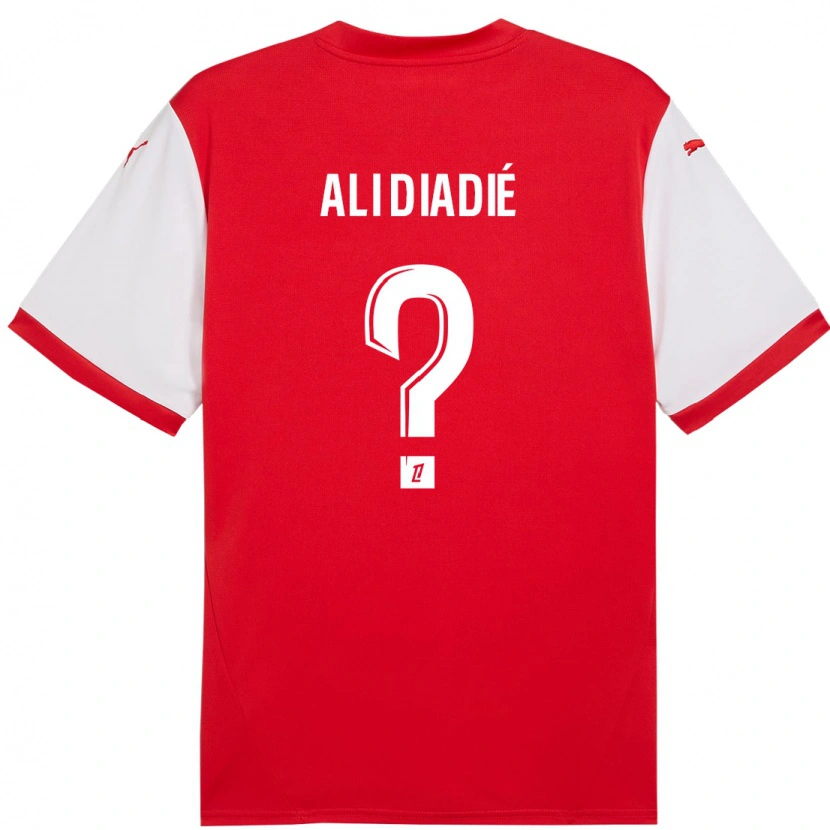 Danxen Heren Mohamed Ali Diadié #0 Rood Wit Thuisshirt Thuistenue 2024/25 T-Shirt