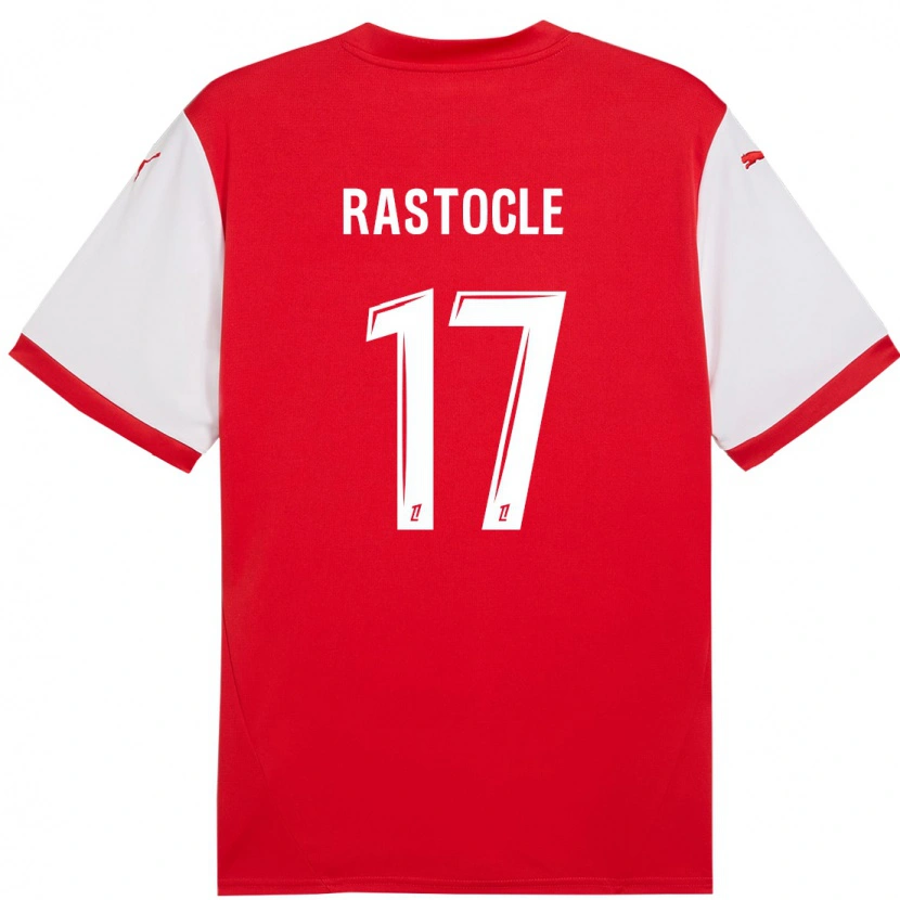 Danxen Heren Jade Rastocle #17 Rood Wit Thuisshirt Thuistenue 2024/25 T-Shirt