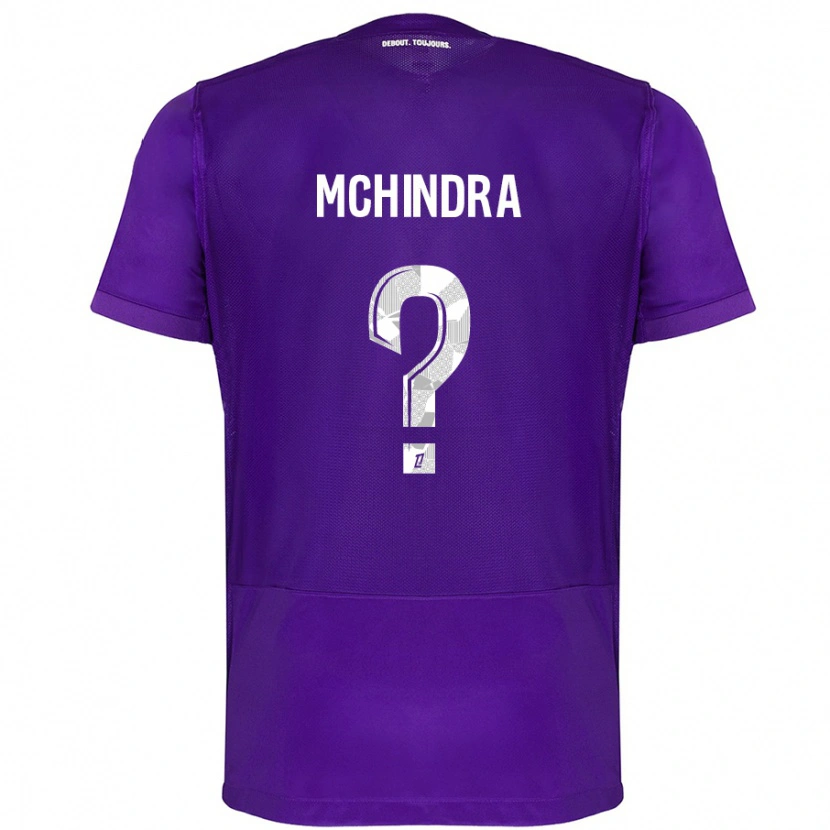 Danxen Heren Naime Said Mchindra #0 Paars Wit Thuisshirt Thuistenue 2024/25 T-Shirt