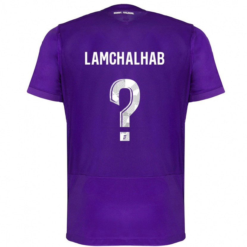 Danxen Heren Merwan Lamchalhab #0 Paars Wit Thuisshirt Thuistenue 2024/25 T-Shirt