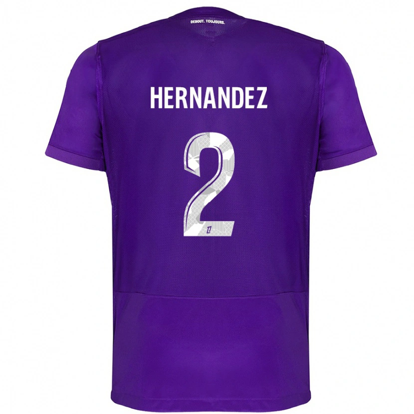 Danxen Heren Lucie Hernandez #2 Paars Wit Thuisshirt Thuistenue 2024/25 T-Shirt