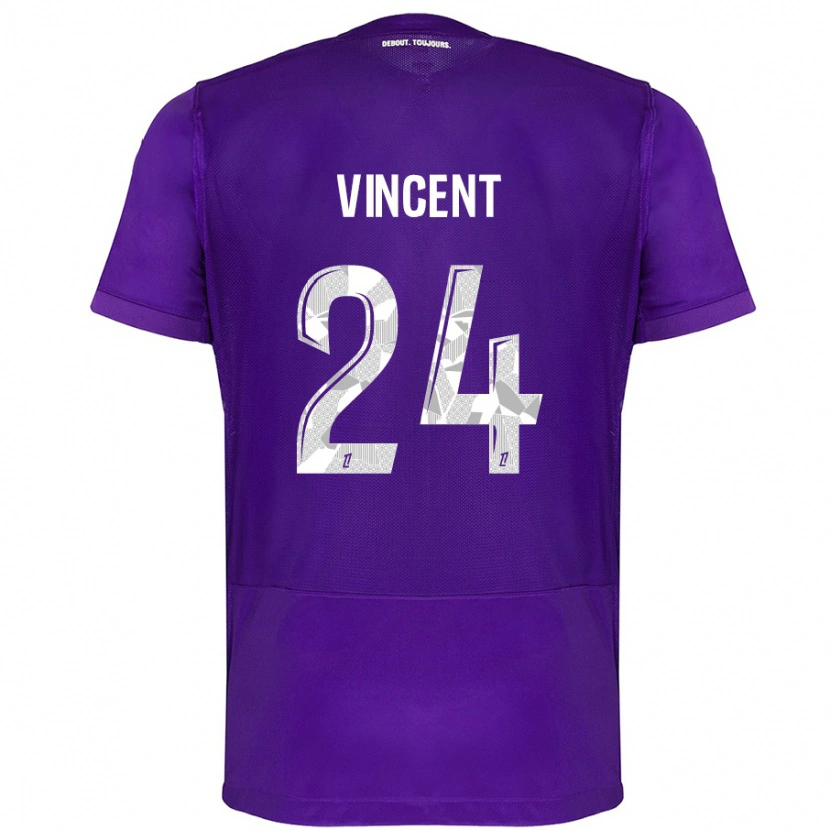 Danxen Heren Magalie Vincent #24 Paars Wit Thuisshirt Thuistenue 2024/25 T-Shirt