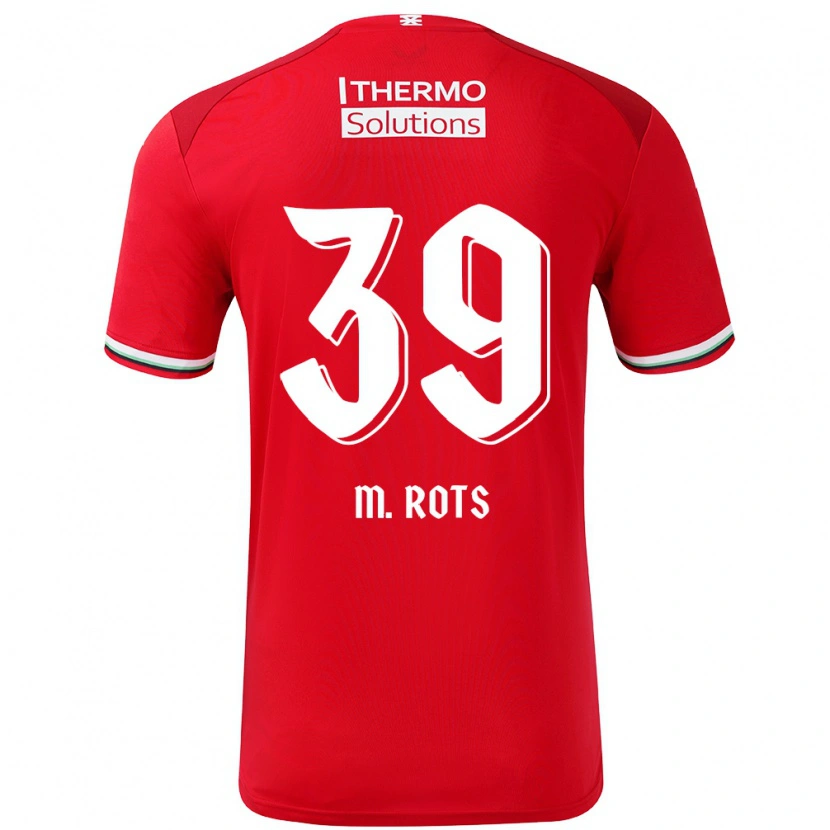 Danxen Heren Mats Rots #39 Rood Wit Thuisshirt Thuistenue 2024/25 T-Shirt