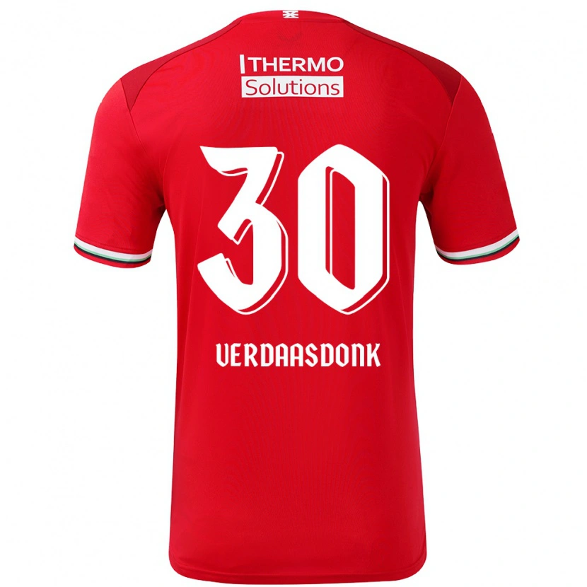 Danxen Heren Suus Verdaasdonk #30 Rood Wit Thuisshirt Thuistenue 2024/25 T-Shirt