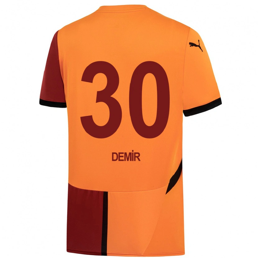 Danxen Heren Yusuf Demir #30 Geel Rood Thuisshirt Thuistenue 2024/25 T-Shirt