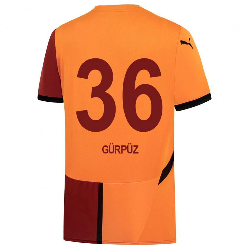 Danxen Heren Gökdeniz Gürpüz #36 Geel Rood Thuisshirt Thuistenue 2024/25 T-Shirt