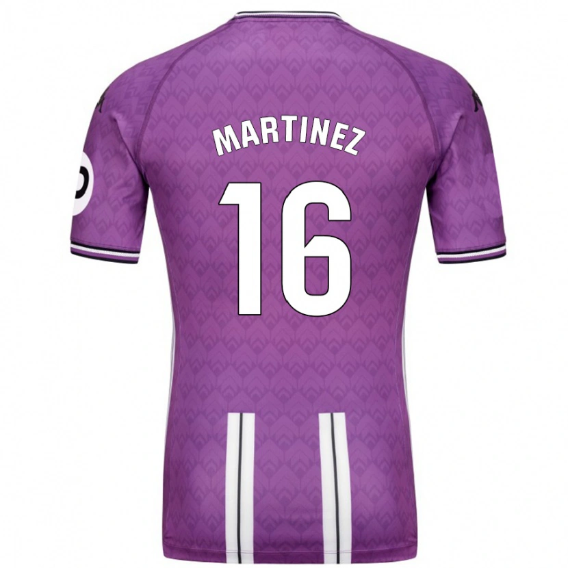 Danxen Heren Jesús Martínez #16 Paars Wit Thuisshirt Thuistenue 2024/25 T-Shirt