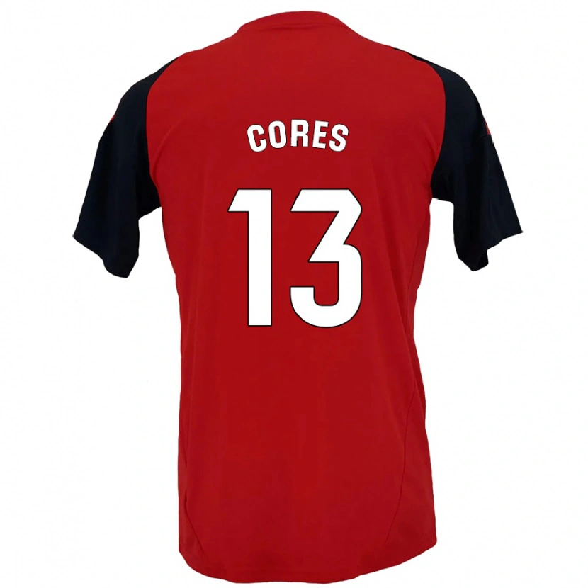 Danxen Heren Christian Cores #13 Rood Zwart Thuisshirt Thuistenue 2024/25 T-Shirt