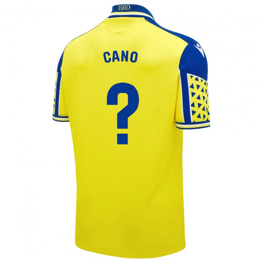 Danxen Heren Rubén Cano #0 Geel Blauw Thuisshirt Thuistenue 2024/25 T-Shirt