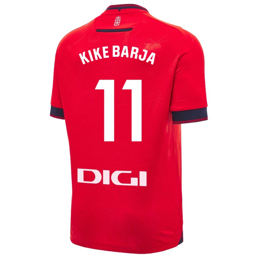 Danxen Heren Kike Barja #11 Rood Wit Thuisshirt Thuistenue 2024/25 T-Shirt