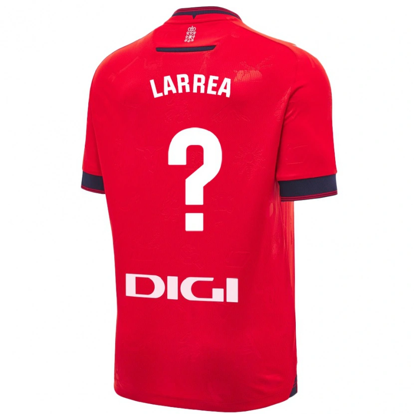 Danxen Heren Unai Larrea #0 Rood Wit Thuisshirt Thuistenue 2024/25 T-Shirt