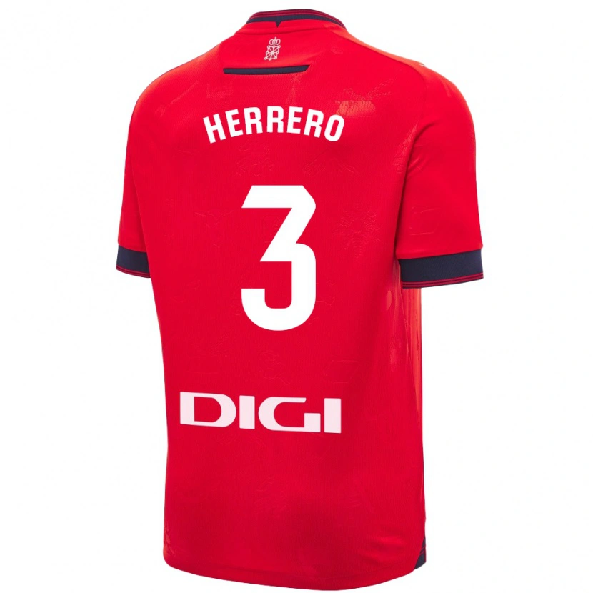 Danxen Heren Toni Herrero #3 Rood Wit Thuisshirt Thuistenue 2024/25 T-Shirt