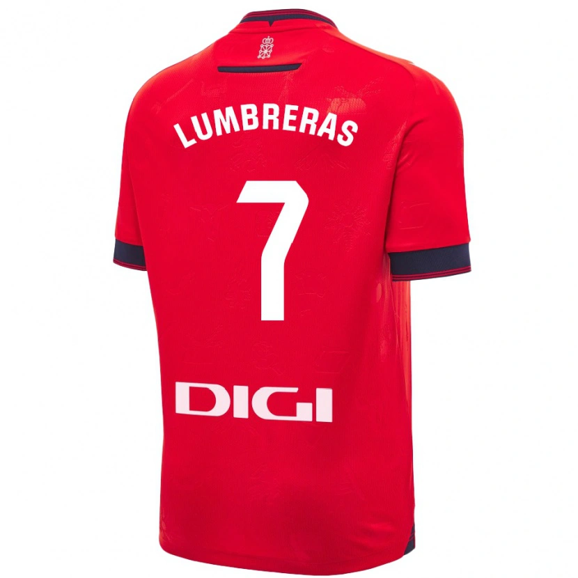 Danxen Heren Carlos Lumbreras #7 Rood Wit Thuisshirt Thuistenue 2024/25 T-Shirt