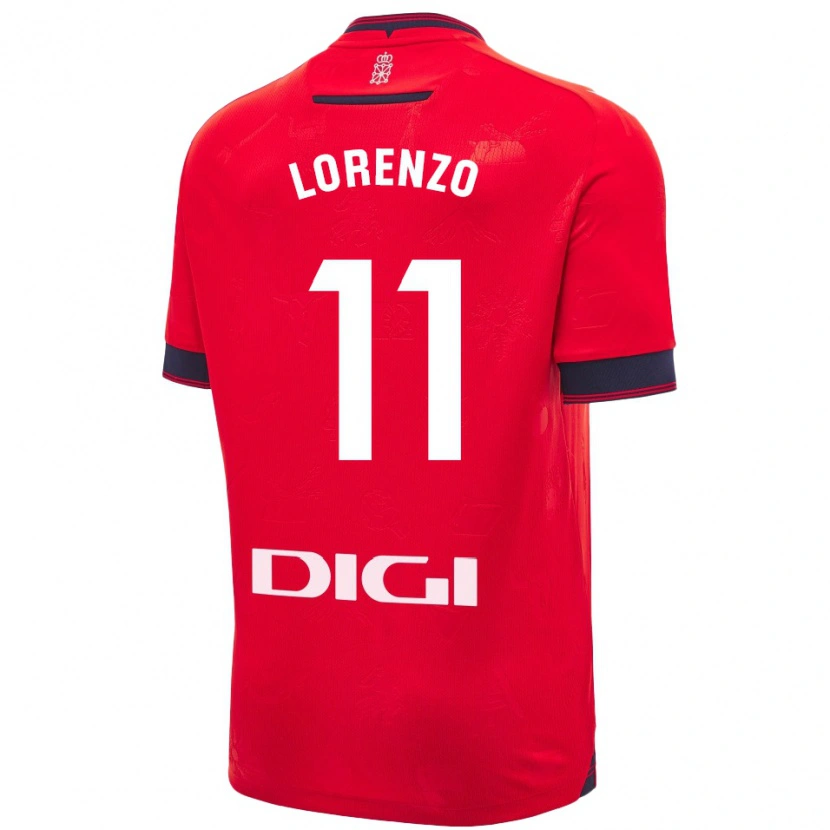 Danxen Heren Nowend Lorenzo #11 Rood Wit Thuisshirt Thuistenue 2024/25 T-Shirt