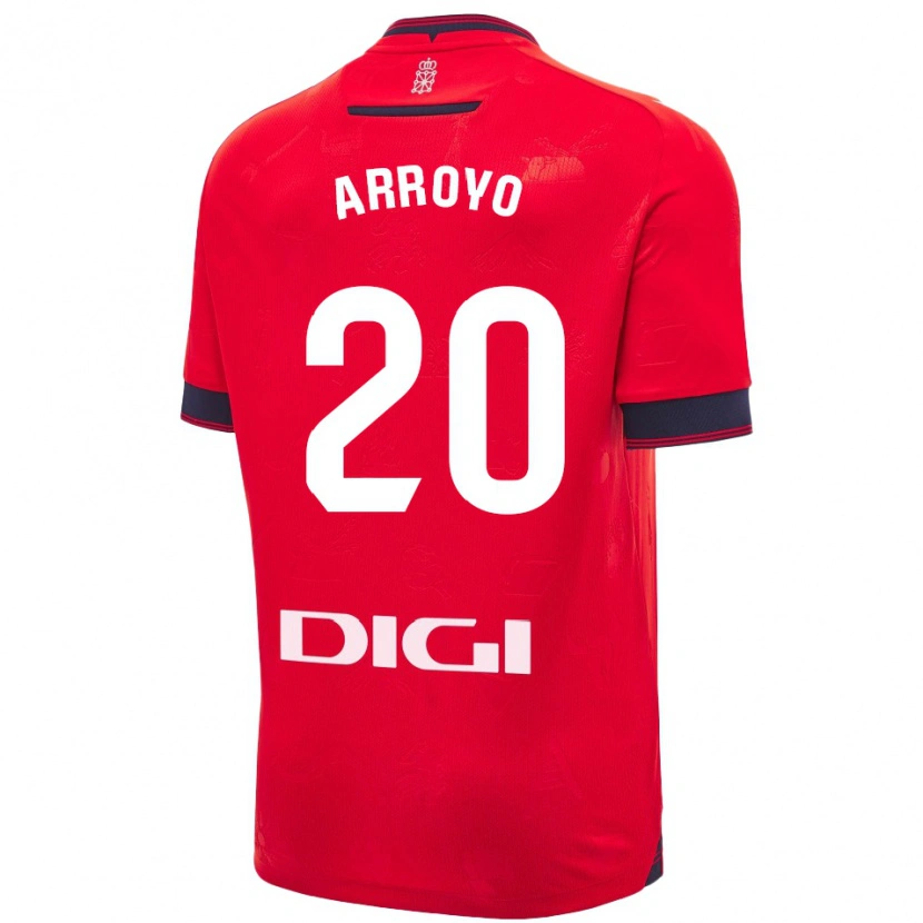 Danxen Heren Roberto Arroyo #20 Rood Wit Thuisshirt Thuistenue 2024/25 T-Shirt