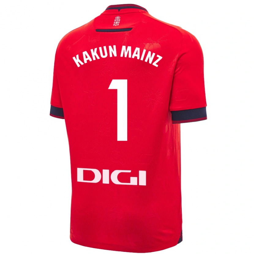 Danxen Heren Kakun Mainz #1 Rood Wit Thuisshirt Thuistenue 2024/25 T-Shirt