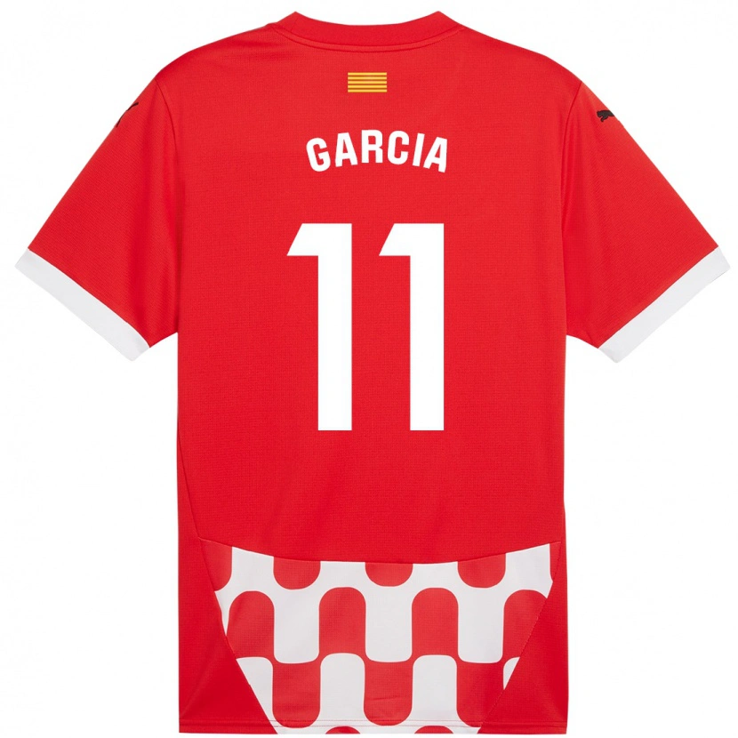 Danxen Heren Jastin García #11 Rood Wit Thuisshirt Thuistenue 2024/25 T-Shirt