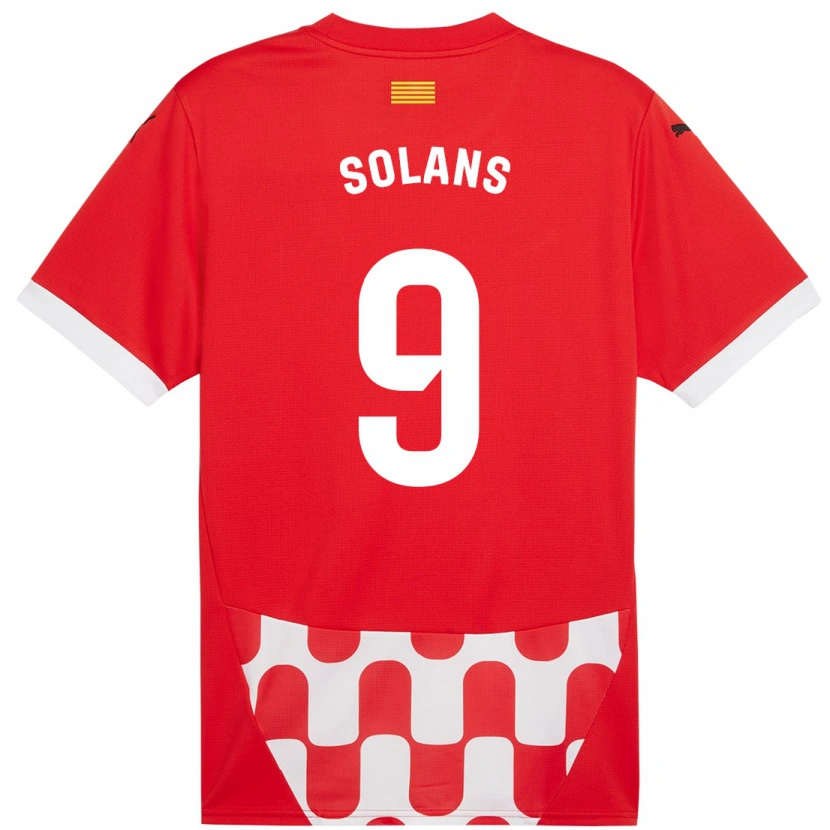 Danxen Heren Sergi Solans #9 Rood Wit Thuisshirt Thuistenue 2024/25 T-Shirt