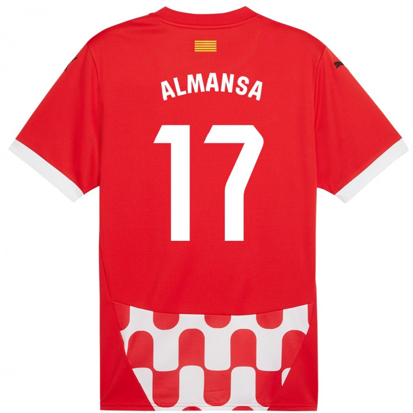 Danxen Heren Alex Almansa #17 Rood Wit Thuisshirt Thuistenue 2024/25 T-Shirt