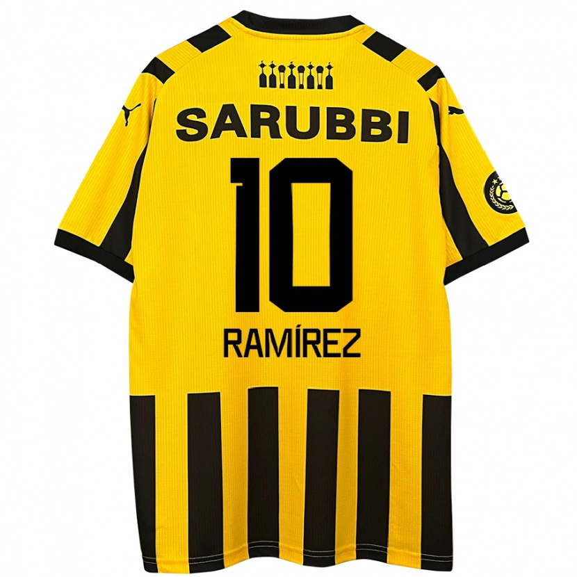 Danxen Heren Gastón Ramírez #10 Geel Zwart Thuisshirt Thuistenue 2024/25 T-Shirt